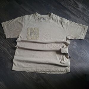 Eighty Eight Beige Casual Mens Utility M Graphic Printed T-Shirt